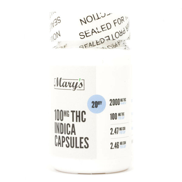 100mg THC Indica Capsules