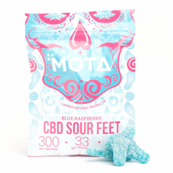 300mg CBD Blue Raspberry Sour Feet